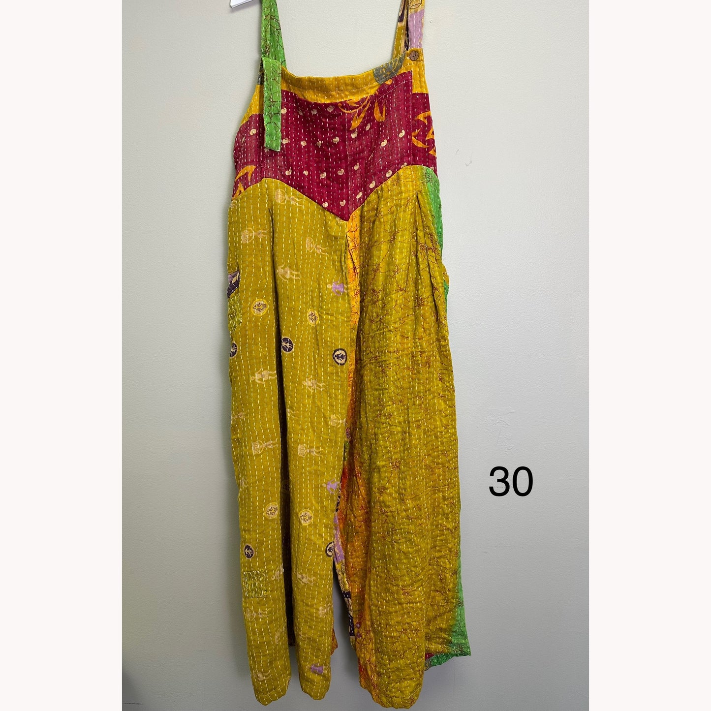 At the Crossroads Kantha Overalls