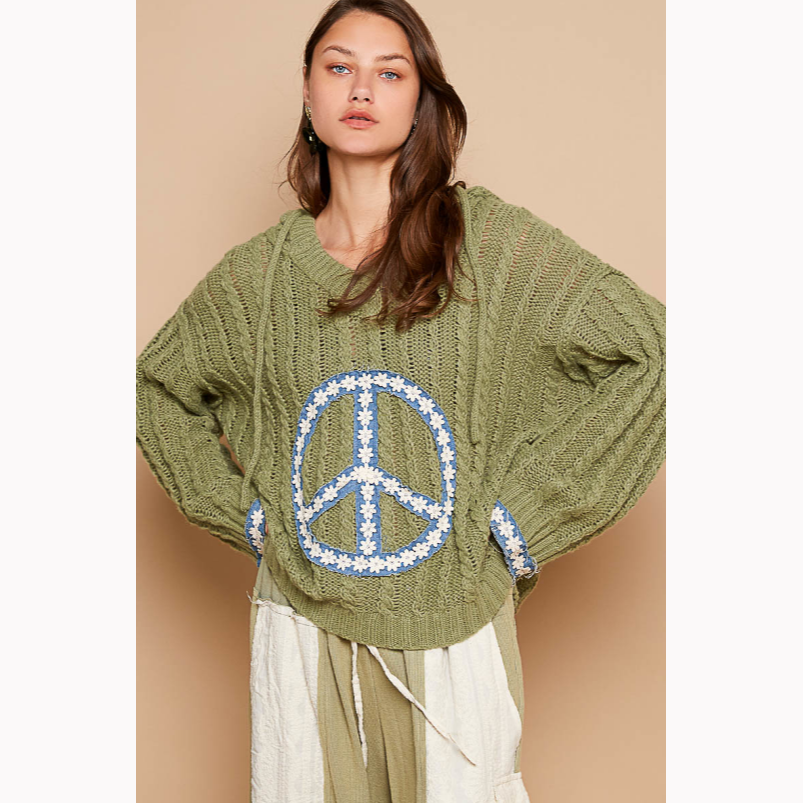 Go Green Peace Hooded Sweater