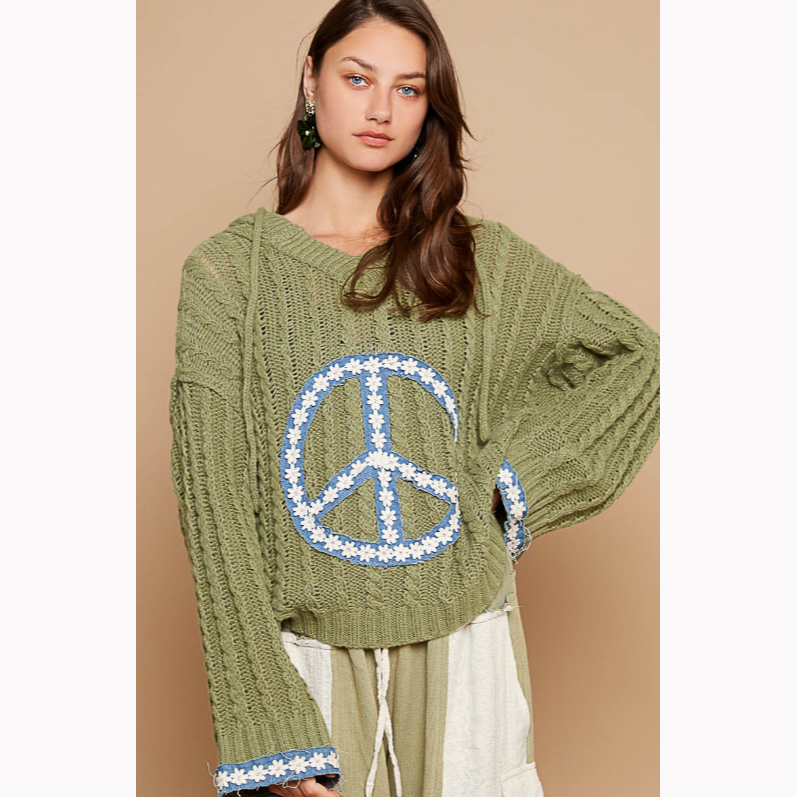 Go Green Peace Hooded Sweater