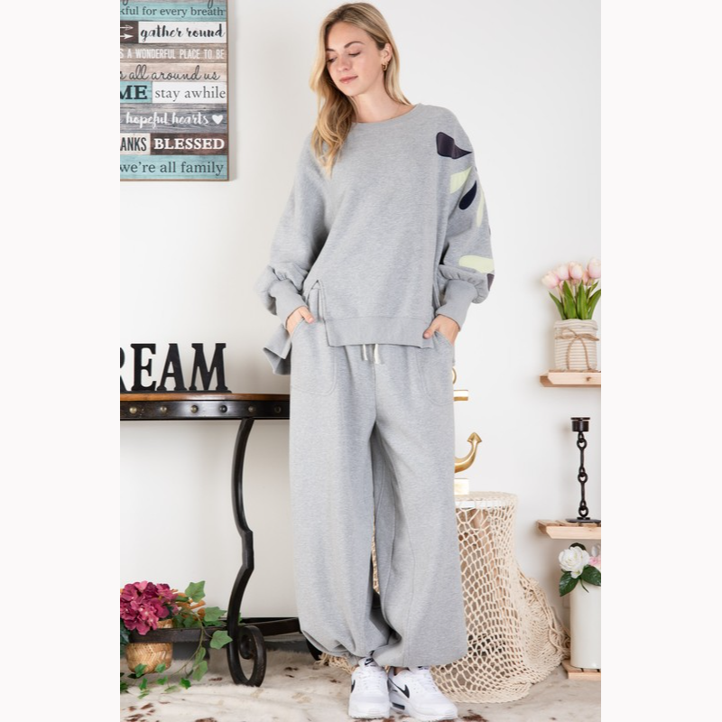 Just Vibes Sweatshirt & Pants Set