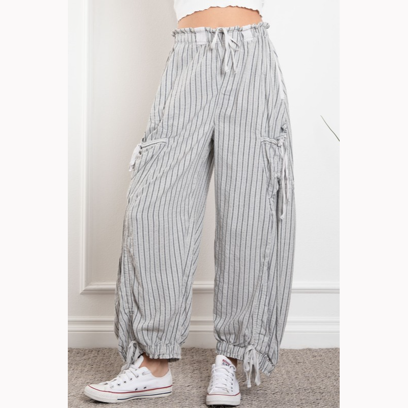 Bright Side Pinstripe Cargo Pants