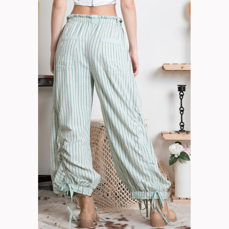 Bright Side Pinstripe Cargo Pants