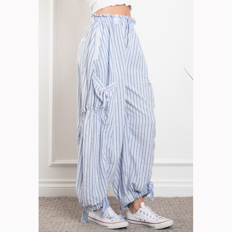 Bright Side Pinstripe Cargo Pants