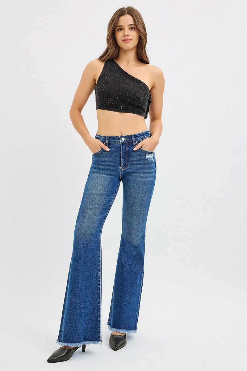 Risen Dark Wash Flare Jeans