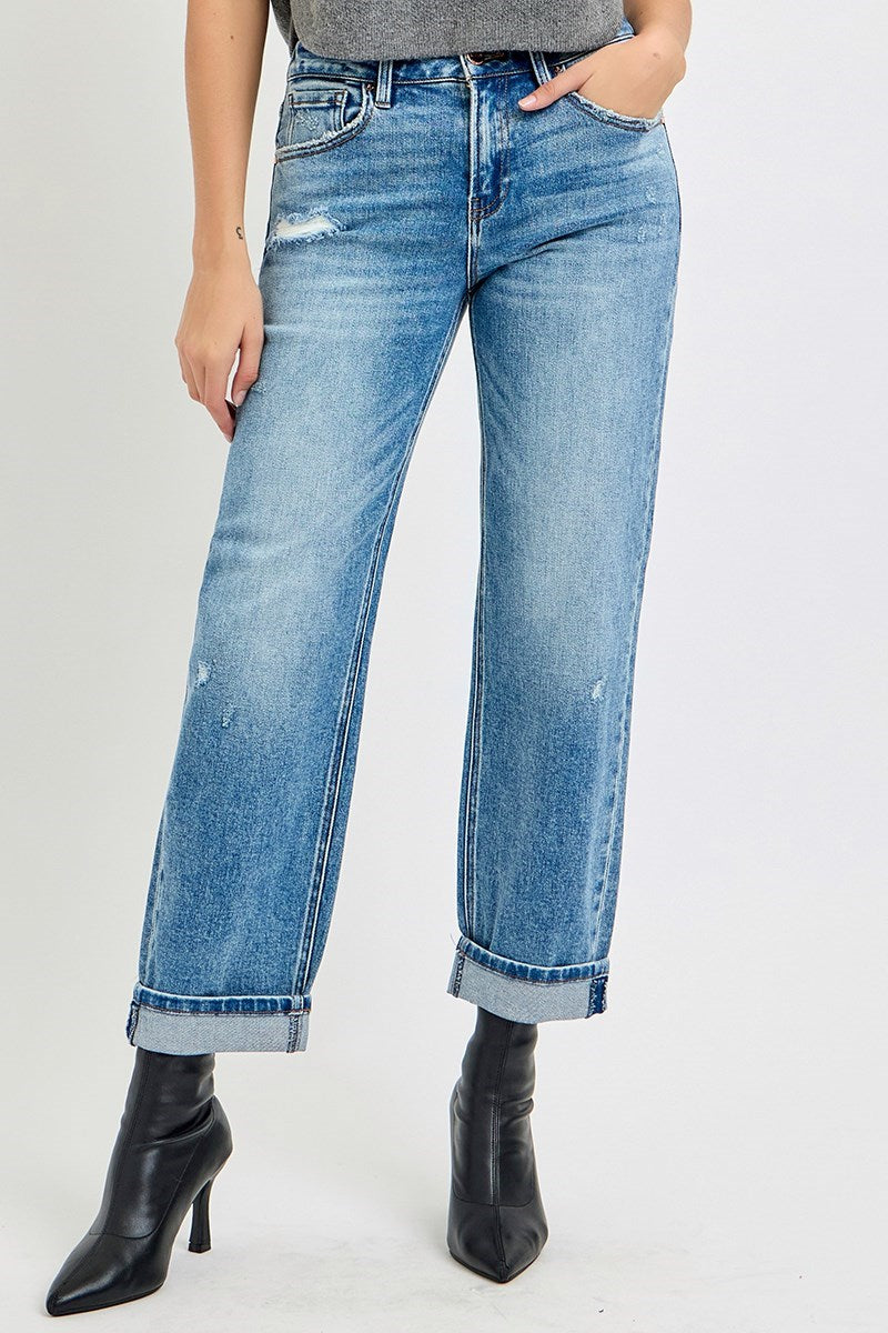 Risen High Rise Boyfriend Jeans