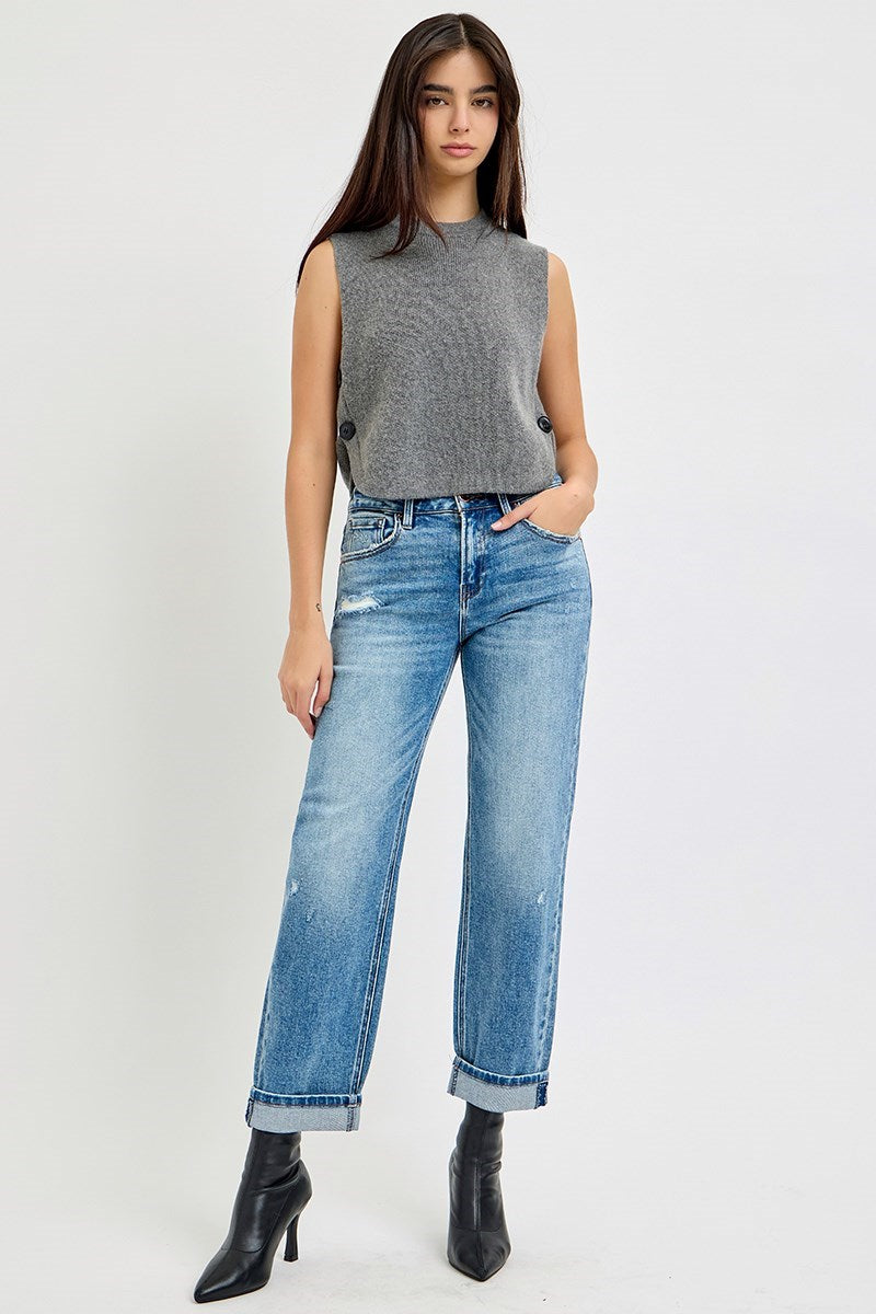 Risen High Rise Boyfriend Jeans