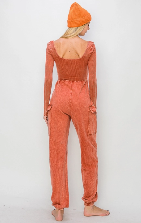 Margot Got Chilly, but Still on Fire Jumpsuit