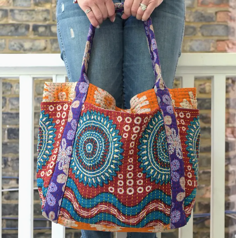 Kantha Carryall Tote Bag