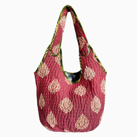 Reversible Kantha Shoulder Bag