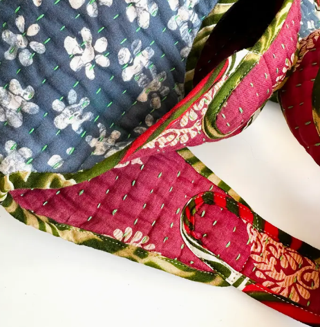 Reversible Kantha Shoulder Bag