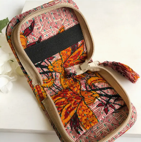 Kantha Zip Around Case