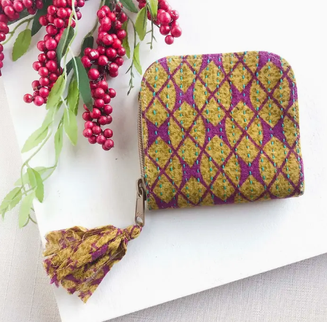 Kantha Zip Around Case