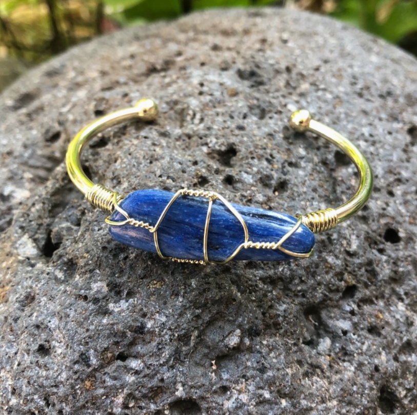 Handmade Gemstone Cuff Bracelets from Hawaii