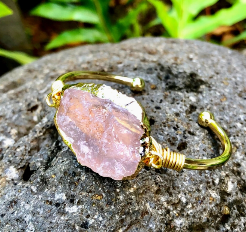 Handmade Gemstone Cuff Bracelets from Hawaii