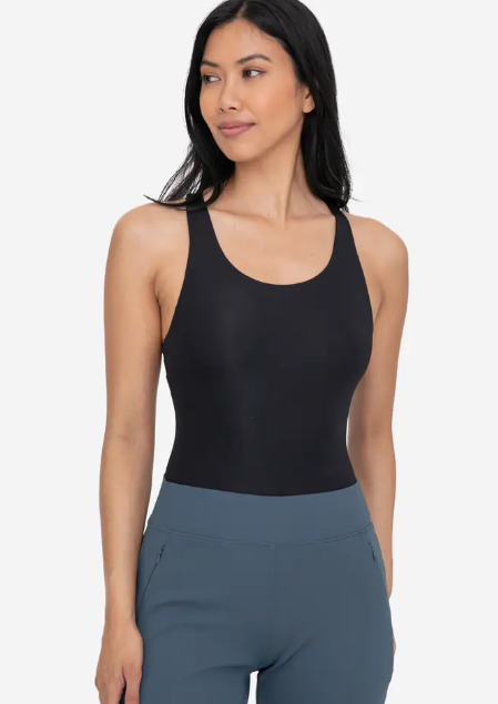 Double Layered Seamless Racerback Bodysuit