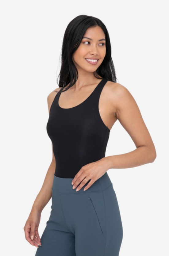 Double Layered Seamless Racerback Bodysuit