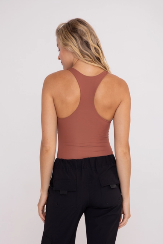 Double Layered Seamless Racerback Bodysuit