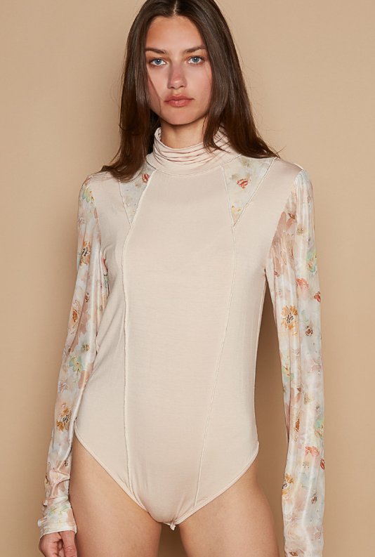 Pol Floral Sleeve Bodysuit