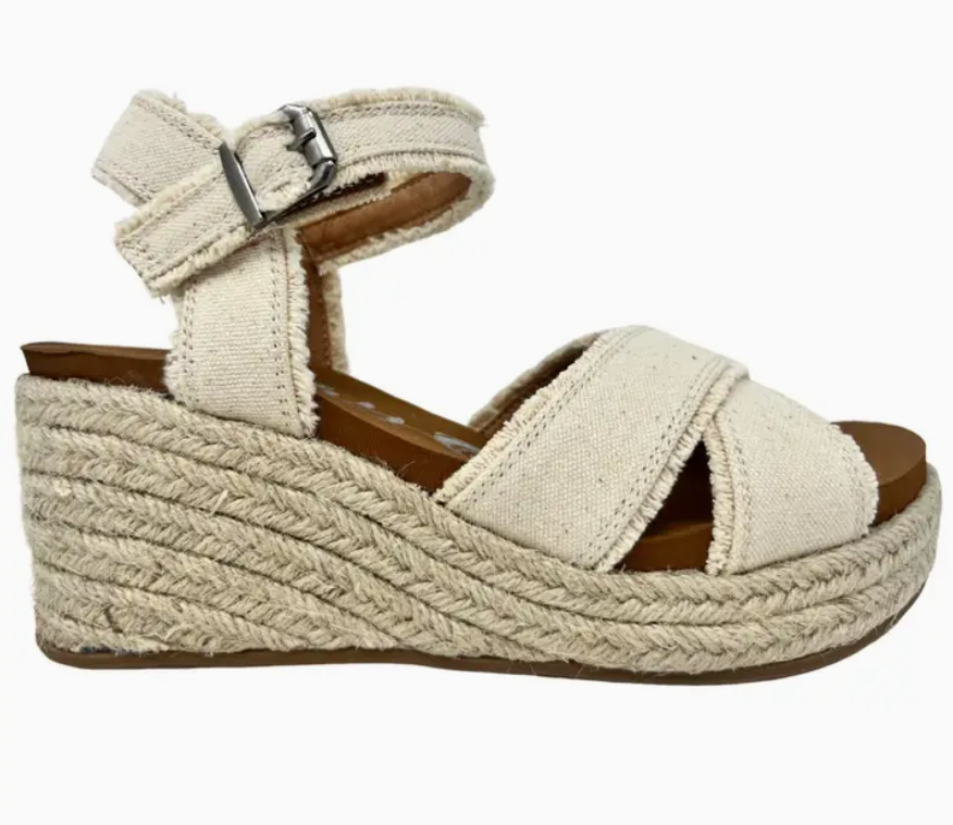 Cream Brista Espadrille Wedges by Very G