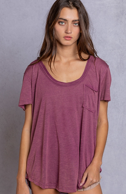 POL Scoop Neck Tee