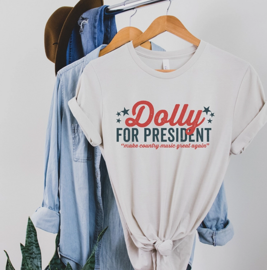 Dolly For President Graphic Tee