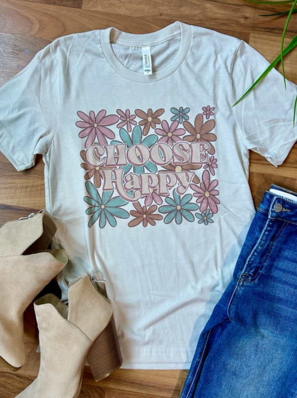 Choose Happy Graphic Tee