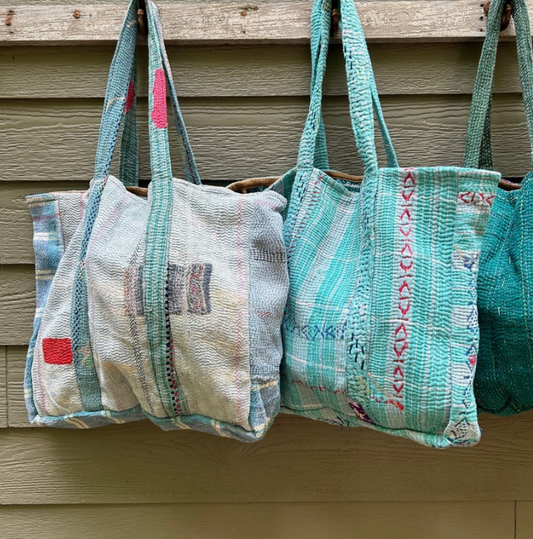 Kantha Overnighter Tote Bag