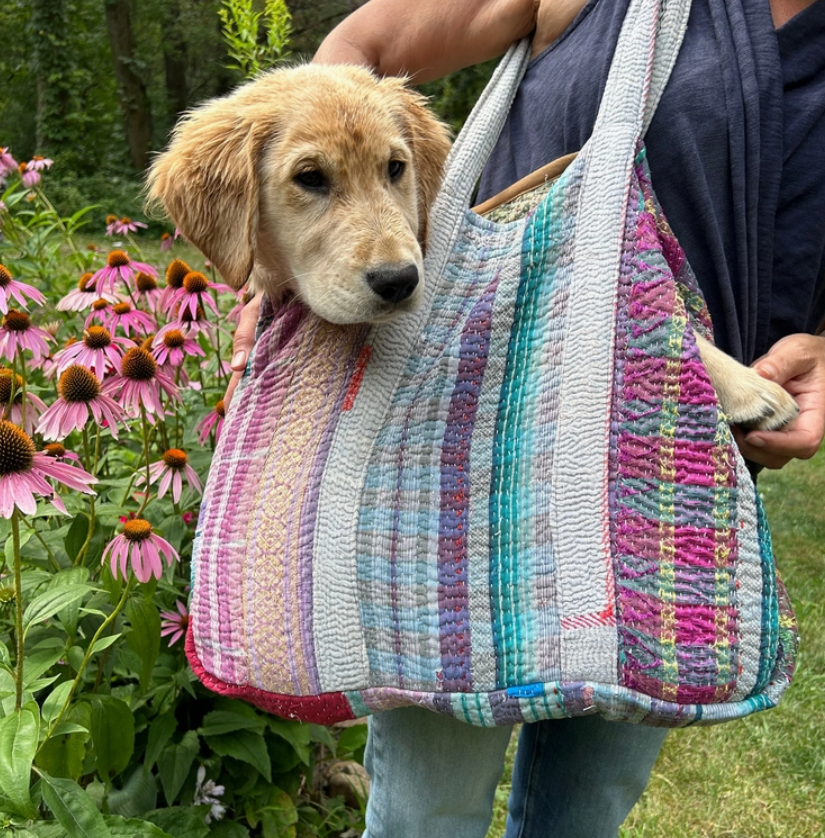 Kantha Overnighter Tote Bag