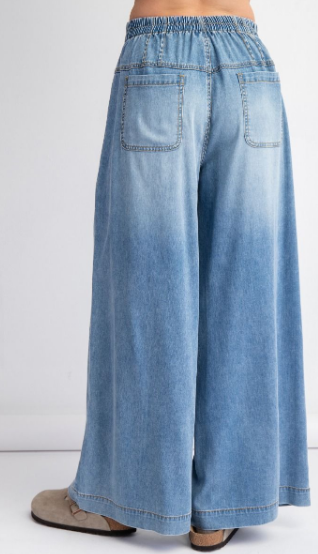 Buttery Soft Light Wash Pintuck Jeans