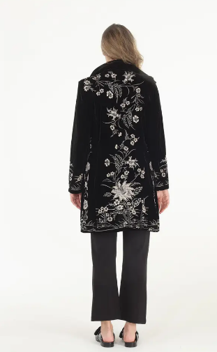 Never Change Embroidered Velvet Jacket