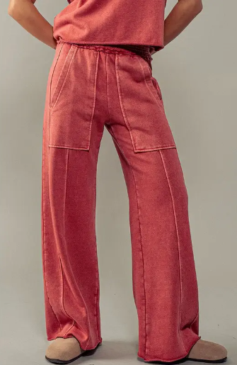 Turn to Stone Mineral Washed Pants