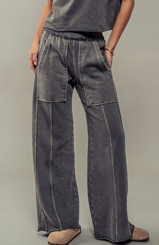 Turn to Stone Mineral Washed Pants