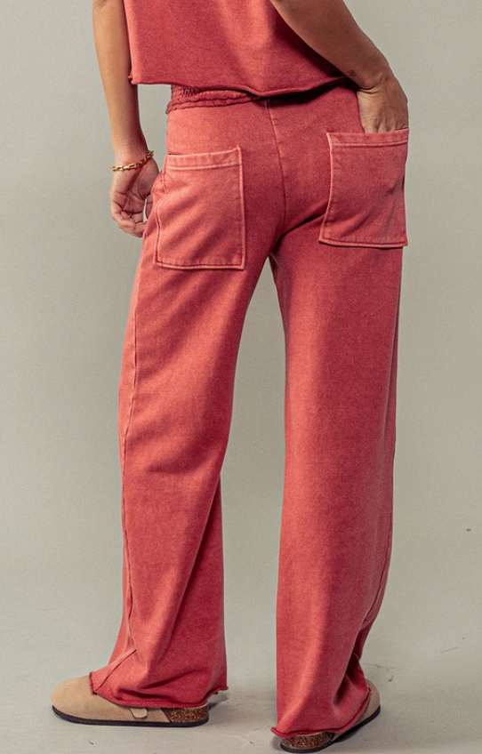 Turn to Stone Mineral Washed Pants