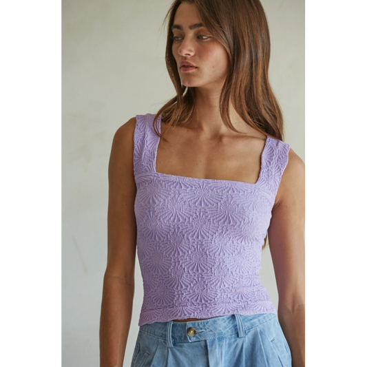 Modal Seamless Jacquard Tank