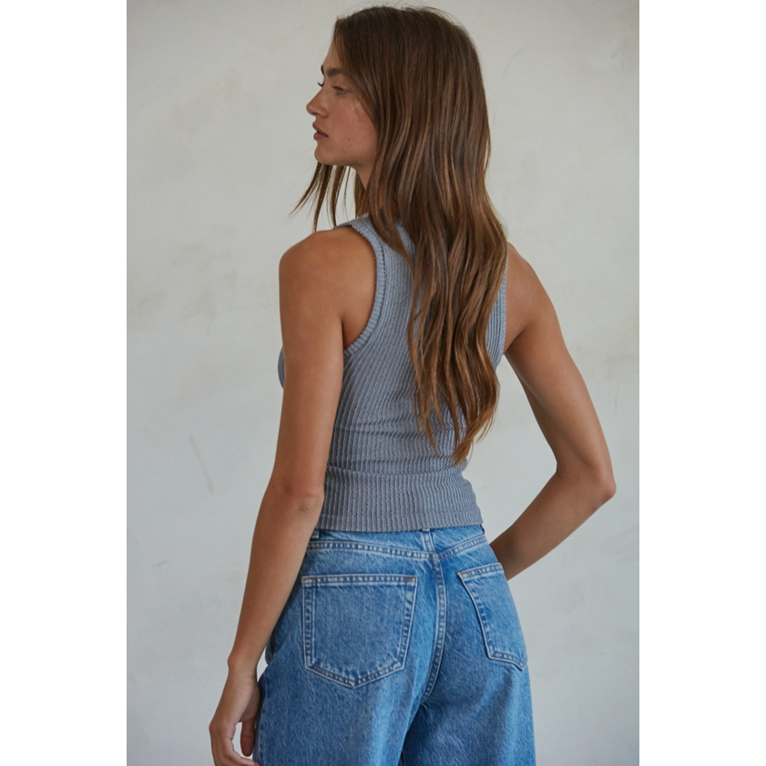 Knit Seamless Ribbed Tank Top