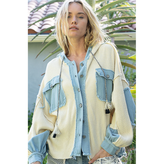 Rocky Mountain Way Button Up Hoodie