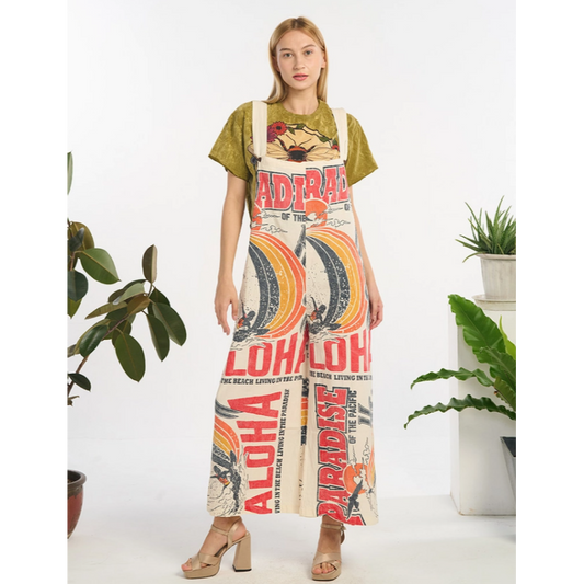 Aloha Wide Leg Overalls