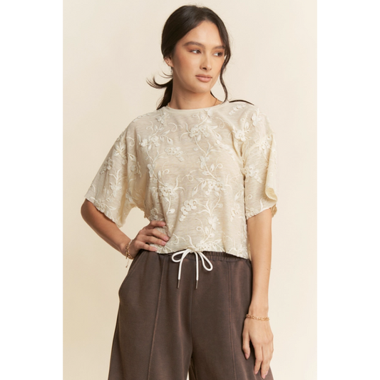Pardon Me Floral Embroidered Top