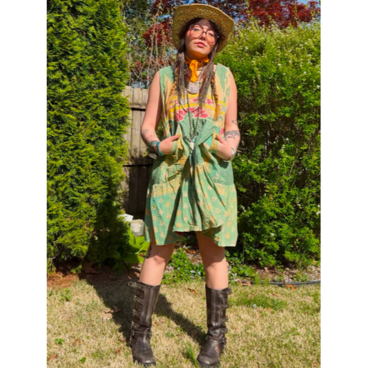 Kantha Meadow Mini Dress