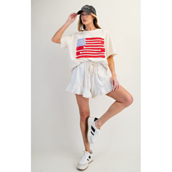 Dancing In The Rain Ruffle Shorts