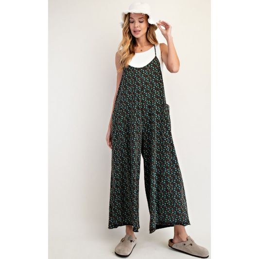 Walk This Way Floral Jumpsuit