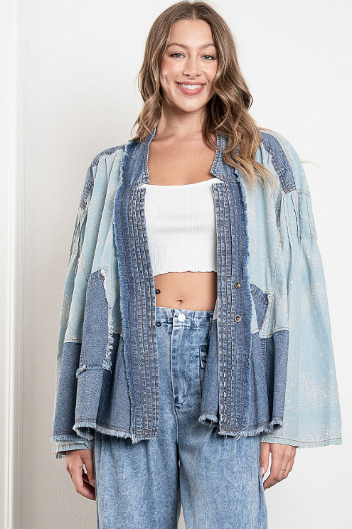 Baby One More Time Denim Kimono