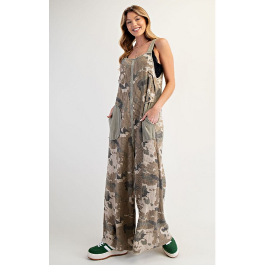 Bad Mama Jama Camo Jumpsuit