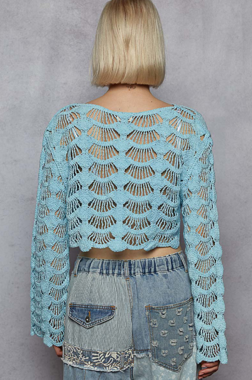Shell Crochet Top *Doorbuster*Final Sale*