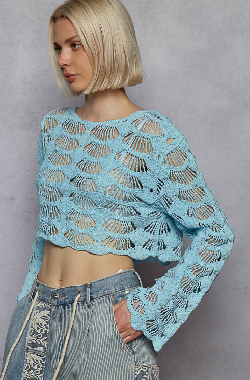 Shell Crochet Top *Doorbuster*Final Sale*