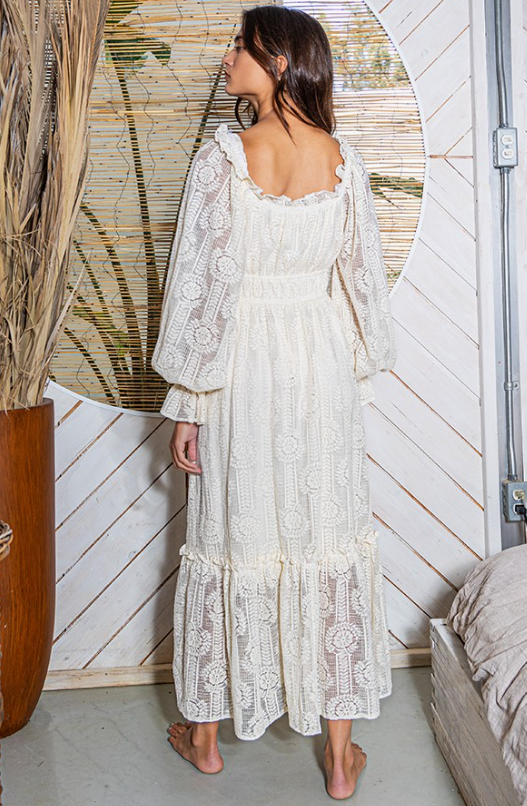 Rolling Fields Lace Maxi Dress