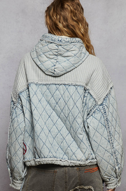 Take it Easy Denim Hoodie