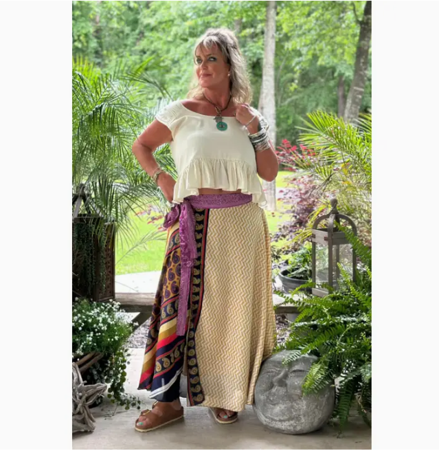 Jaded Gypsy Sari Wrap Skirts