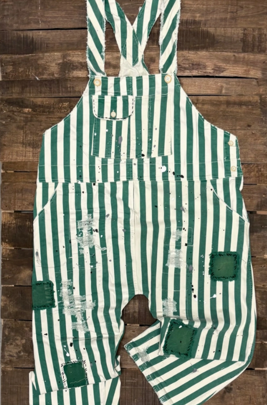 Endless Travels Striped Overalls
