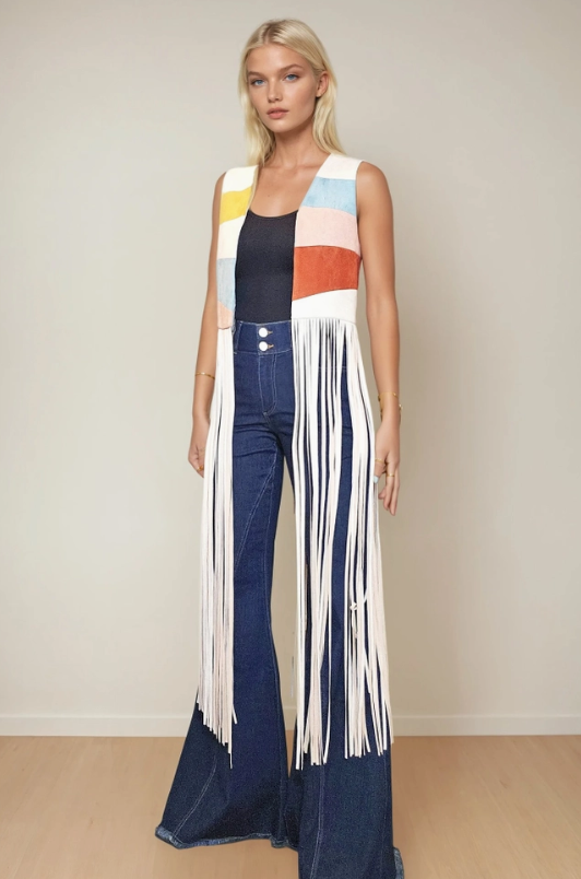 Dazed Suede Fringe Vest